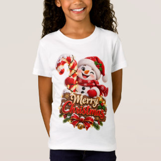 T-Shirt Joyeux Noël Bonhomme de Neige