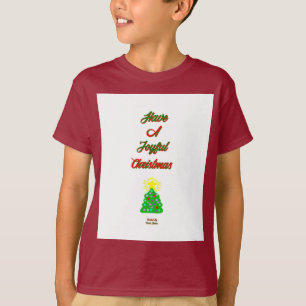 T-shirt Joyeux Noël Boys Maroon Basic T Shirt
