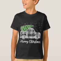 Joyeux Noël Buffalo Camion Arbre noir et blanc