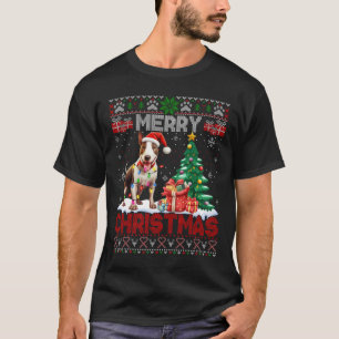 T-shirt Joyeux Noël Bull Terrier Amoureux de les chiens Ug