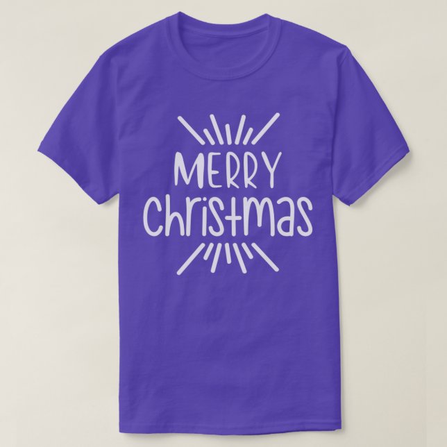 T-shirt Joyeux Noël cadeaux 25 (Design devant)