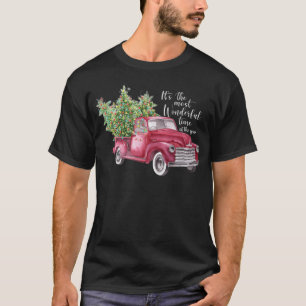 T-shirt Joyeux Noël camionnette rouge T chakrashiva drôle