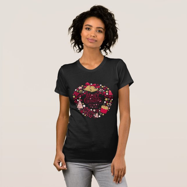 T-Shirt Joyeux Noël Cerf (Devant entier)