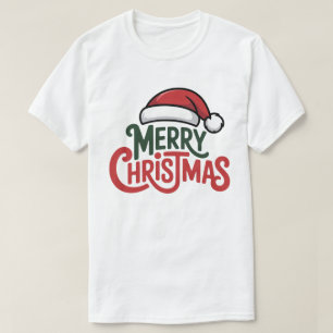 T-shirt Joyeux Noël Chapeau du Père Noël