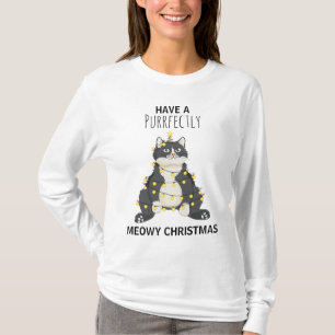 T-shirt Joyeux Noël Chat Smoking - Punition de chat de Noë