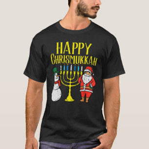 T-shirt Joyeux Noël Christmukkah Hanoukka Pajamas Chan