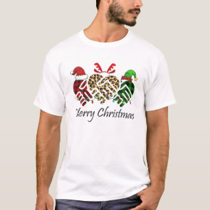 T-shirt Joyeux Noël Coeur de Noël Soins prodigues Père Noë