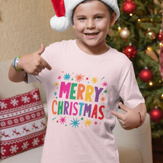 T-shirt Joyeux Noël - Coloré Joyeux Noël Greetin