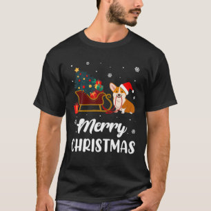 T-shirt Joyeux Noël Corgi Amoureux des chiens Noël Noël No