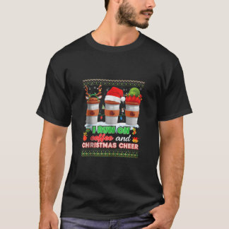 T-shirt Joyeux Noël Coup Sur Café Et Bonbons De Noël