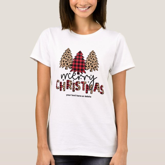 T-shirt Joyeux Noël, coutume mignonne (Devant)