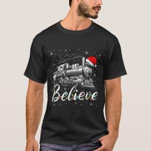 T-shirt Joyeux Noël croire en Noël de famille Noël Noël No