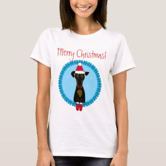 T-shirt Joyeux Noël Dachshund