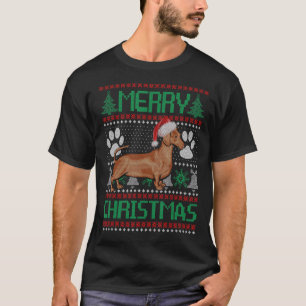 T-shirt Joyeux Noël Dackel  Pyjama de Noël LAID Chien