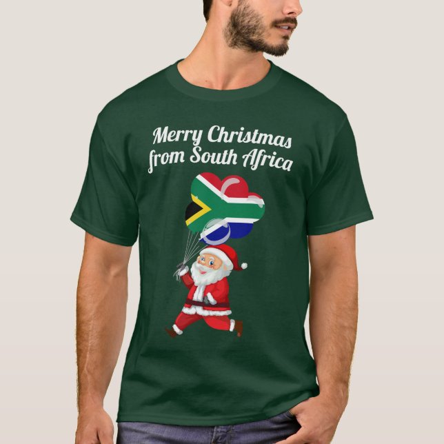 T-shirt Joyeux Noël d'Afrique du Sud (Devant)