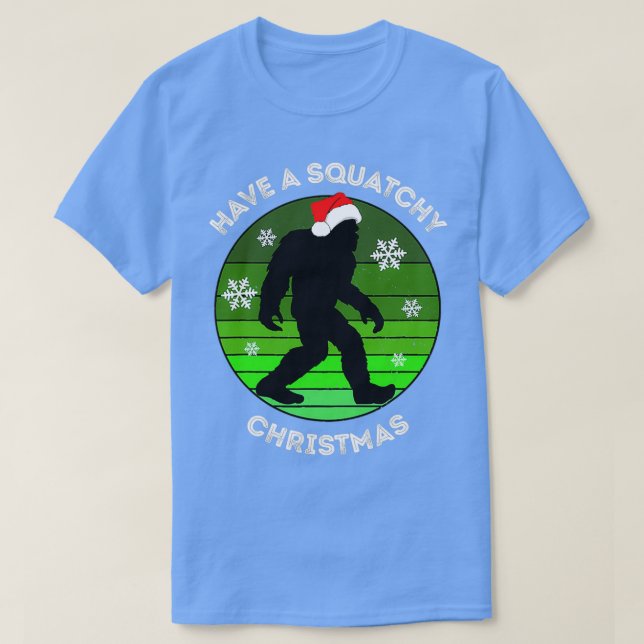 T-shirt Joyeux Noël de Bigfoot Sasquatch (Design devant)