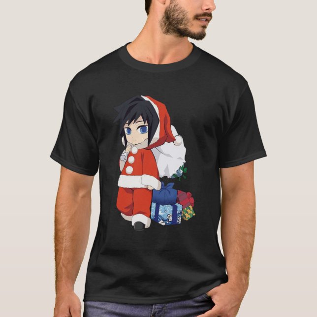 T-shirt Joyeux Noël De Giyu Tomioka Demon Slayer 1 (Devant)