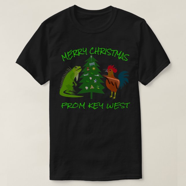 T-shirt Joyeux Noël de Key West (Design devant)
