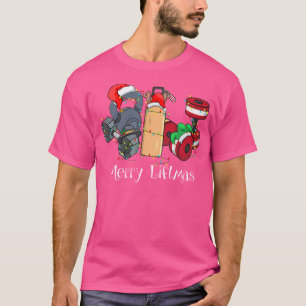 T-shirt Joyeux Noël de levage Gym de Noël Musculation Kett