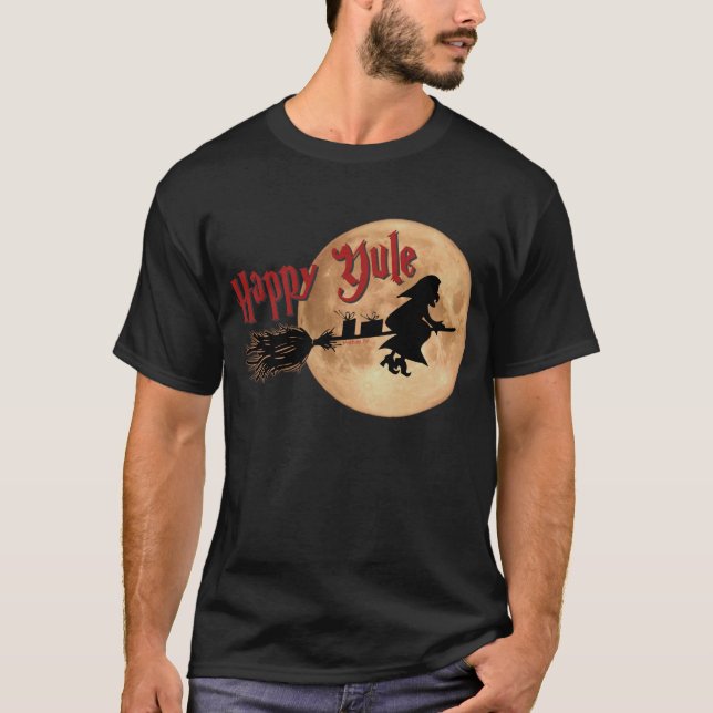 T-shirt Joyeux Noël de sorcière de Yule (Devant)