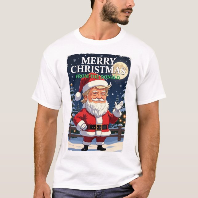 T-shirt Joyeux Noël de Trump (Devant)