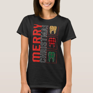 T-shirt Joyeux Noël Dental Hygiene Dentist Tooth Docto