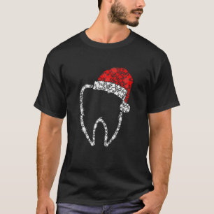 T-shirt Joyeux Noël Dentist Dental Dental Dents dents Père
