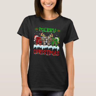 T-shirt Joyeux Noël Dentiste Dents Chapeau de Père Noël Xm