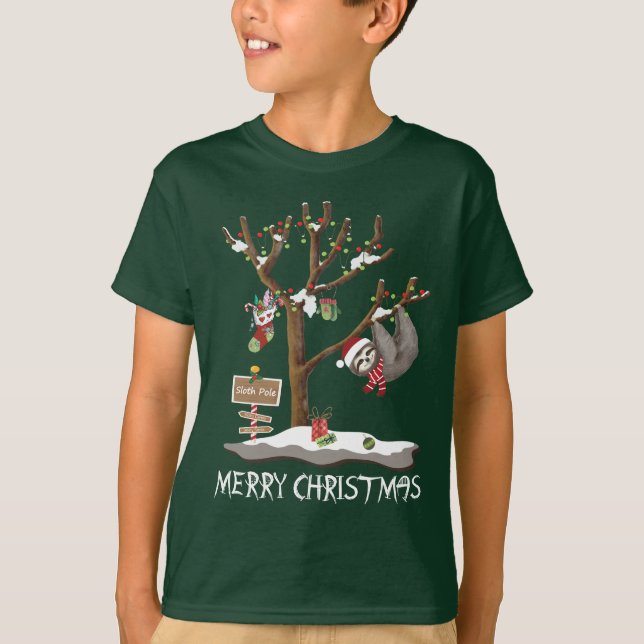 T-shirt JOYEUX NOËL des enfants de POLONAIS de PARESSE (Devant)