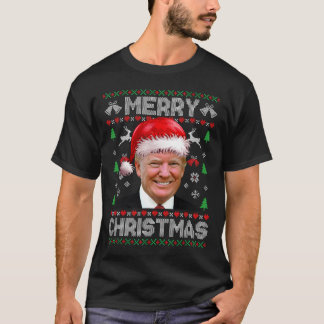T-shirt Joyeux Noël Donald Trump Père Noël Famille Noël Ug