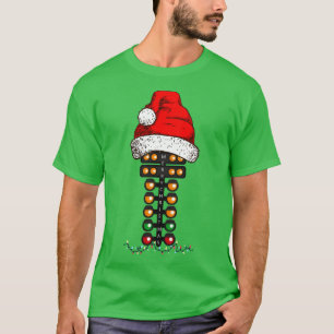 T-shirt Joyeux Noël Drag Racing Arbre de Noël Père Noël H
