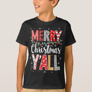 T-shirt Joyeux Noël drôle à tous Fête Santa Lumière de Noë