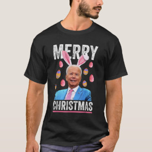 T-shirt Joyeux Noël Drôle Biden Confus pour Eas