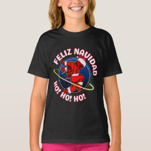 T-SHIRT JOYEUX NOËL DRÔLE DE PÈRE NOËL ASTRONAUTE