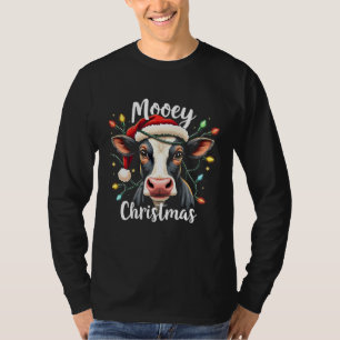 T-shirt Joyeux Noël Drôle de Xmas Vache Amoureux de Bovins