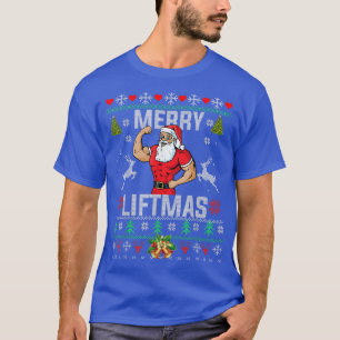 T-shirt Joyeux Noël Drôle Gymnase de Noël Levant Père Noël