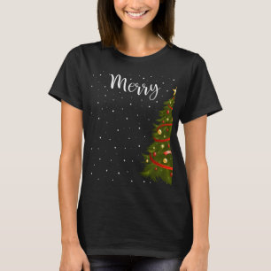 T-shirt Joyeux Noël Drôle Noël Arbre de Noël Couples