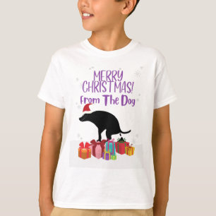 T-shirt Joyeux Noël du chien qui caca