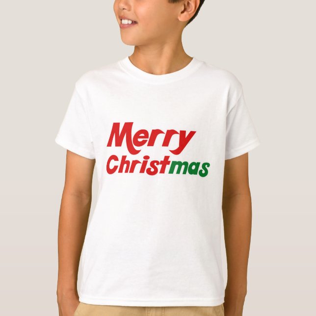 T-shirt Joyeux Noël enfants vacances (Devant)