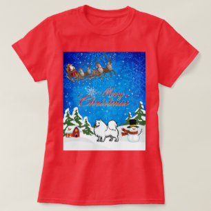 T-shirt Joyeux Noël Eskimo Chien américain