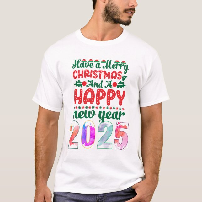 T-SHIRT JOYEUX NOËL ET BONNE ANNÉE (Devant)