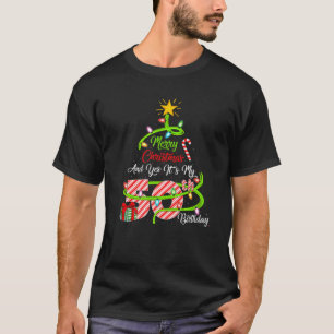 T-shirt Joyeux Noël et oui c'est mon 50e anniversaire Chri