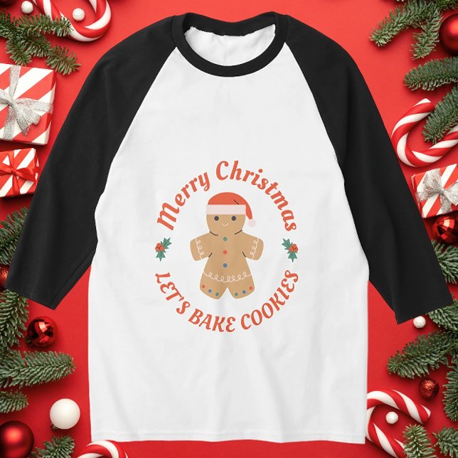 T-shirt Joyeux Noël Faisons cuire des biscuits Gingerbread (Créateur téléchargé)