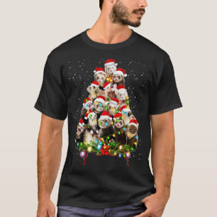 T-shirt Joyeux Noël Ferret Arbre de Noël San