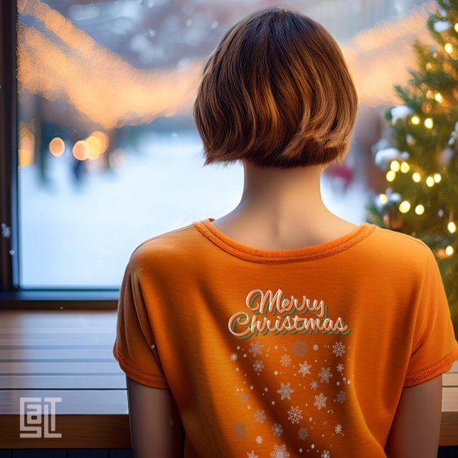 T-shirt Joyeux Noël Flocons Classique (Créateur téléchargé)