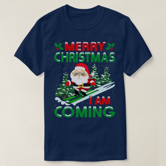 T-shirt Joyeux Noël Funny Père Noël (Design devant)