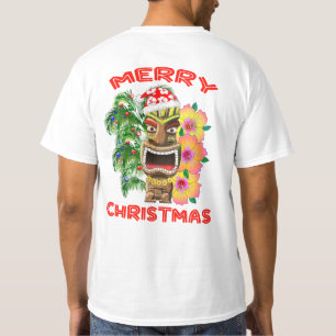 T-shirt Joyeux Noël Funny Père Noël Tiki