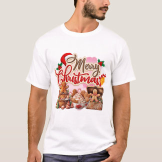 T-shirt Joyeux Noël Gingerbread Sweet Galore