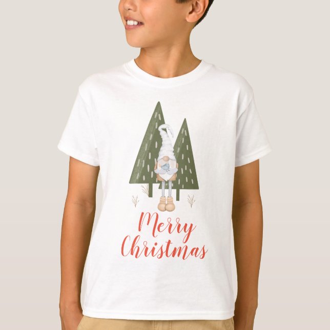 T-shirt Joyeux Noël Gnome d'hiver (Devant)