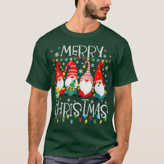 T-shirt Joyeux Noël Gnome Funny Famille Noël Enfants Adul